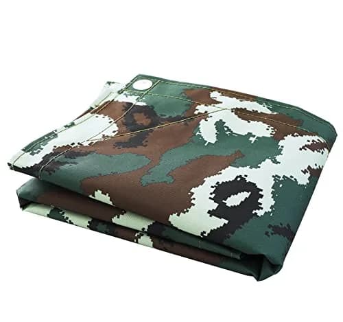 F&J Outdoors 10 OZ Heavy Duty Canvas Tarp Tarpaulin Covers, Camo, 6x8 Feet | Water-Resistant, UV Protected Outdoor Cover thumbnail 2