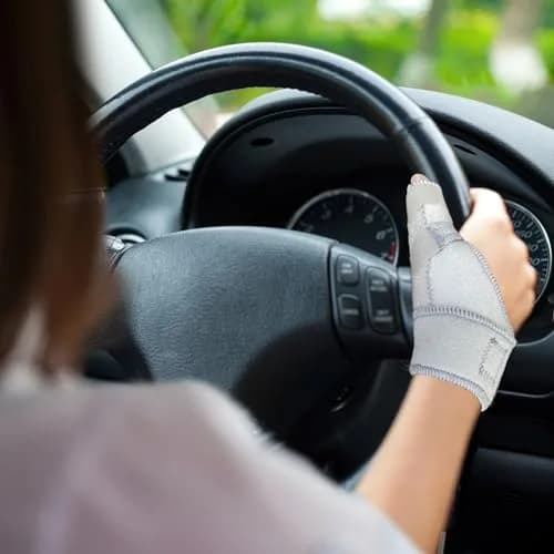 GenetGo Trigger Thumb Splint Brace Grey One Size | Supports Pain, Sprains, Arthritis, Tendonitis thumbnail 6