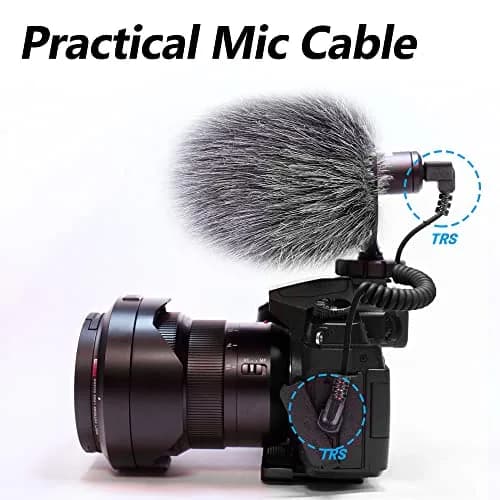 COCOMK 3.5mm TRS Microphone Patch Cable, Black | 80cm Coiled Aux Cord for Audio Devices thumbnail 5