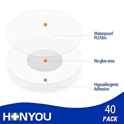 HONYOU Libre 3 Plus Sensor Covers 40 Count | Waterproof & Breathable Adhesive Patches thumbnail 4