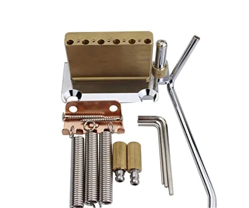 Guyker Non-locking 2 Point Guitar Tremolo Bridge 83.2 x 40.3mm | CNC Machined Brass Block for ST Electric Guitar thumbnail 3