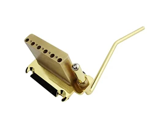 Guyker Non-locking 2 Point Guitar Tremolo Bridge 83.2 x 40.3mm | Brass Block, CNC Machined, Gold thumbnail 4