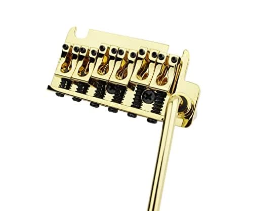 Guyker Non-locking 2 Point Guitar Tremolo Bridge 83.2 x 40.3mm | Brass Block, CNC Machined, Gold thumbnail 6
