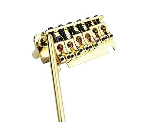 Guyker Non-locking 2 Point Guitar Tremolo Bridge 83.2 x 40.3mm | Brass Block, CNC Machined, Gold thumbnail 2