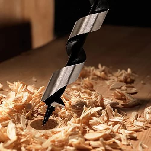 Masendelk 16mm x 300mm (5/8" x 12") Wood Auger Drill Bit with 11mm Hex Shank | Carbon Steel for Hardwood & Softwood thumbnail 6
