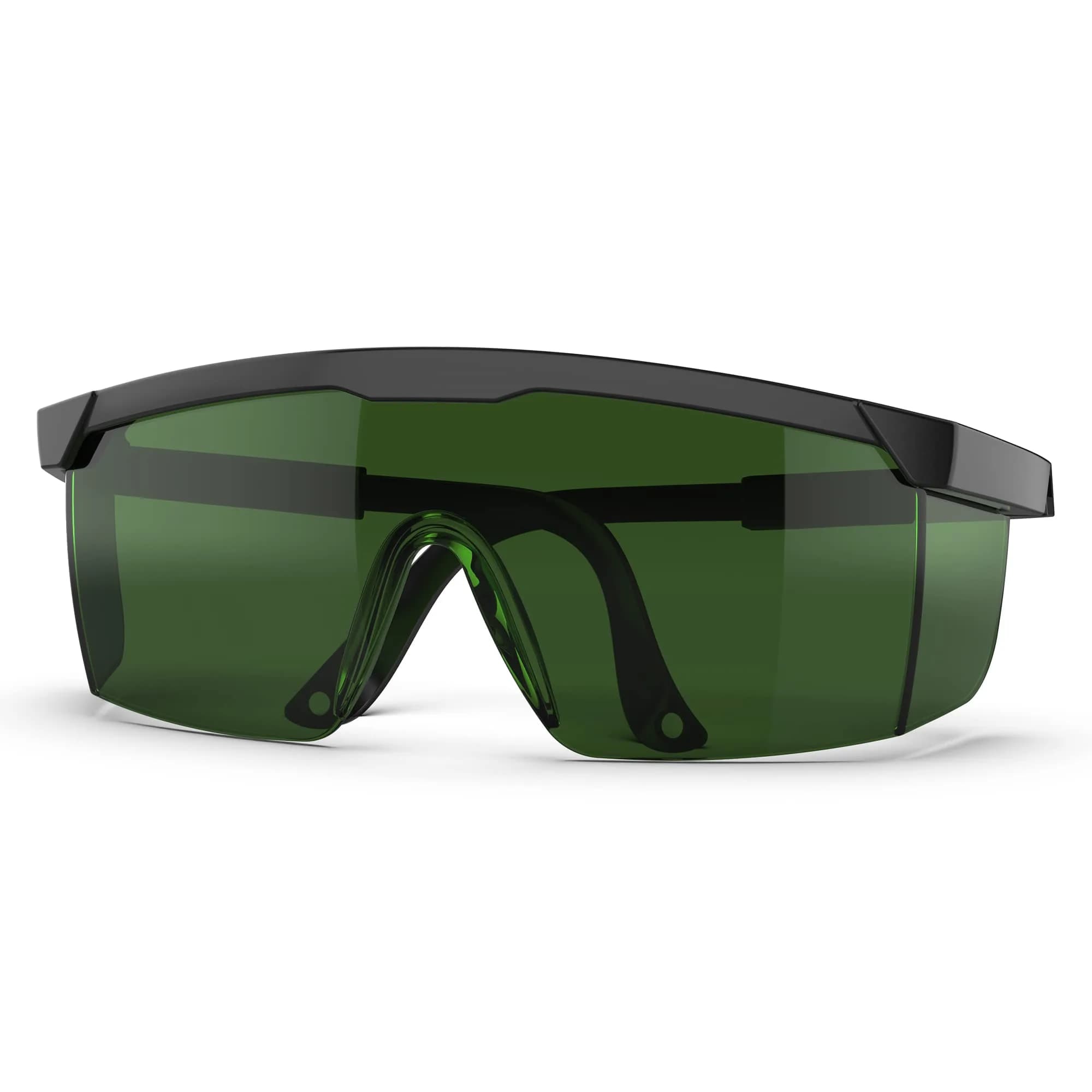TOREGE Laser Safety Glasses, IPL 200nm-2000nm Eye Protection, 35% VLT, OD5+ | ANSI Z87.1 Certified — Black & Green