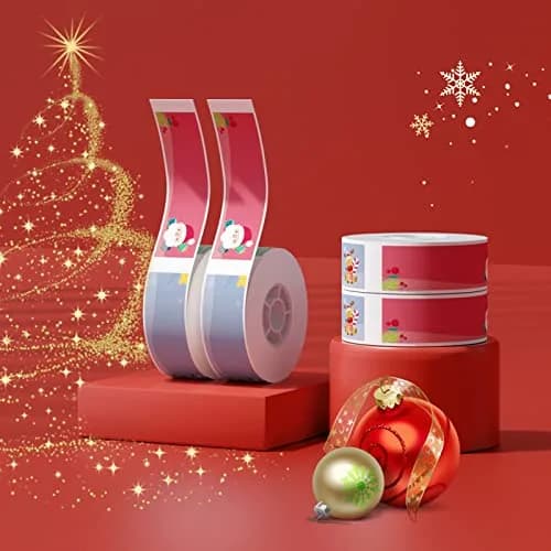 NIIMBOT Thermal Label Stickers 14x50mm (0.55''x1.97'') | 130 Labels/Roll, Waterproof Christmas Elements thumbnail 4