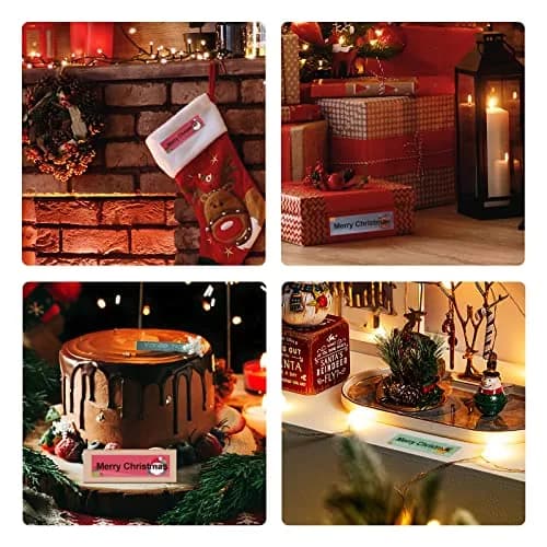 NIIMBOT Thermal Label Stickers 14x50mm (0.55''x1.97'') | 130 Labels/Roll, Waterproof Christmas Elements thumbnail 5