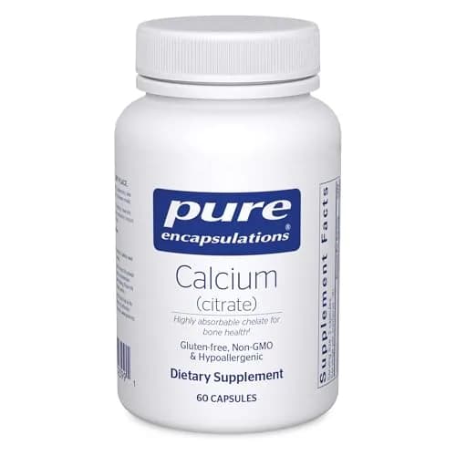 Pure Encapsulations Calcium Citrate 60 Capsules | Supports Bone, Heart, Colon Health thumbnail 1