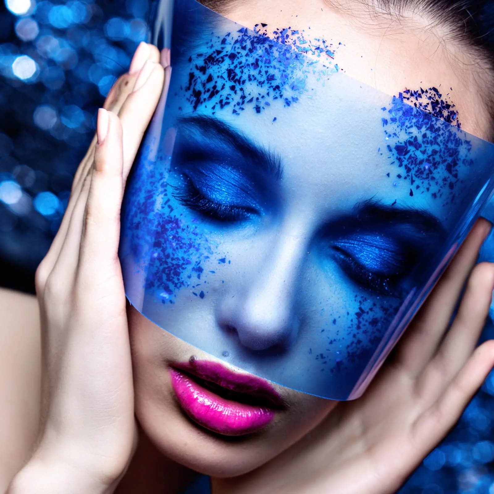 MEICOLY Blue Eyeshadow Stick 2pcs | Metallic Shimmer Crayon for Halloween Makeup - view 8