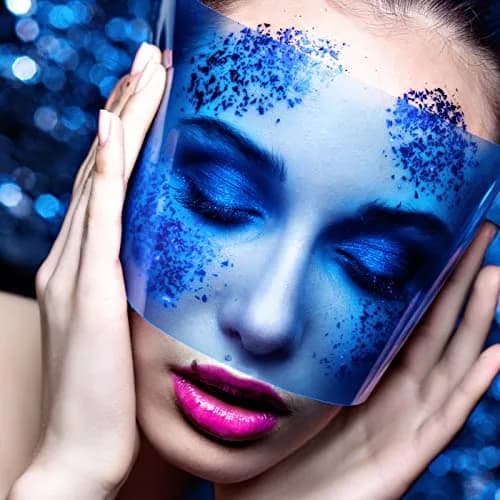 MEICOLY Blue Eyeshadow Stick 2pcs | Metallic Shimmer Crayon for Halloween Makeup thumbnail 8