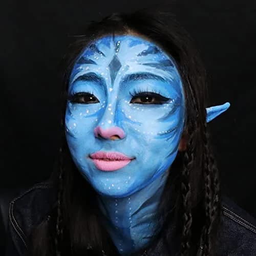 MEICOLY Blue Eyeshadow Stick 2pcs | Metallic Shimmer Crayon for Halloween Makeup thumbnail 3