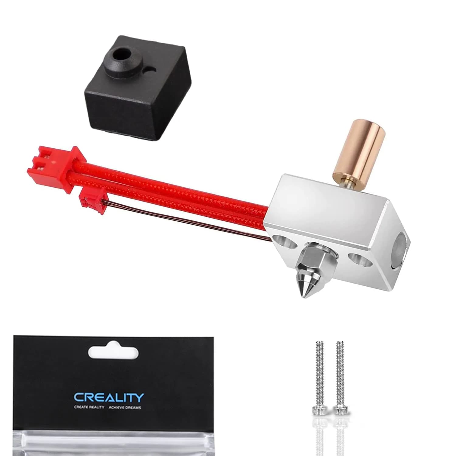 Lokkr Sprite Extruder Pro Heating Block Kit 300°C Titanium Heatbreak Nickel Copper Nozzle 0.4mm | High-Temp 3D Printer Upgrade - main product image