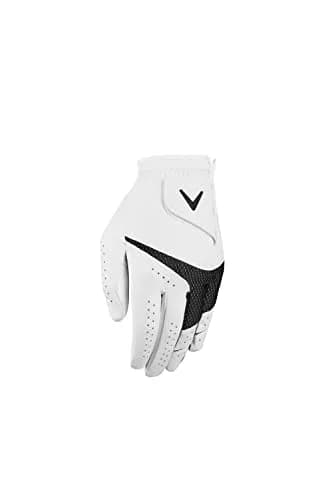 Callaway Golf Weather Spann Glove (Worn on Left Hand, Cadet X-Large, White) | All-Weather Grip for Indian Courses thumbnail 2