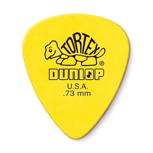 Jim Dunlop Tortex Standard Picks 0.73mm Purple (24-Pack) | Bright Attack & Superior Grip - main product image