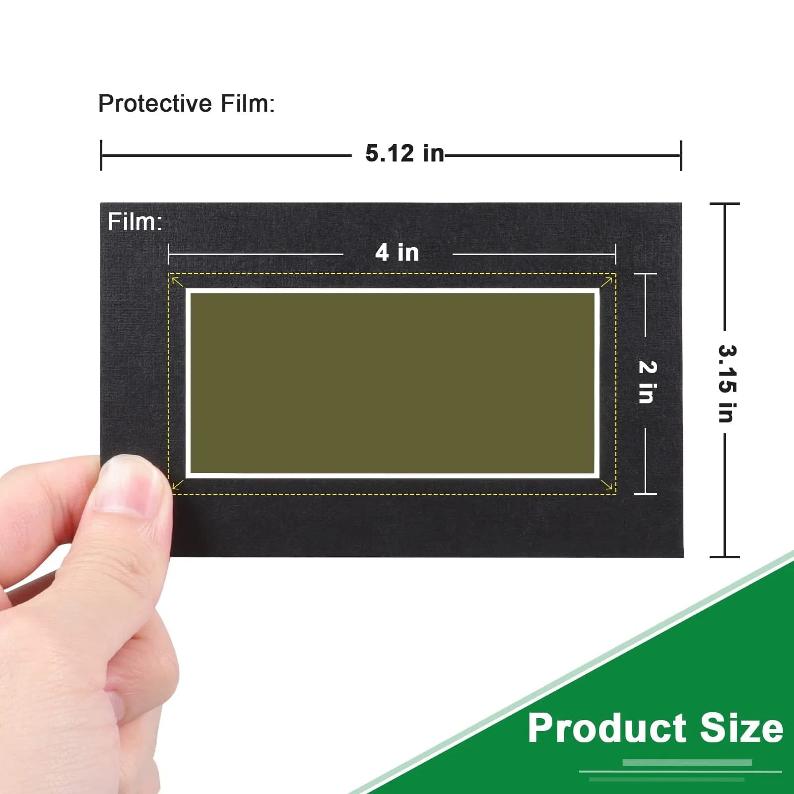 Learay Magnetic Field Viewing Film 10cm x 5cm (4" x 2") | Observe Magnetic Patterns Clearly - view 2