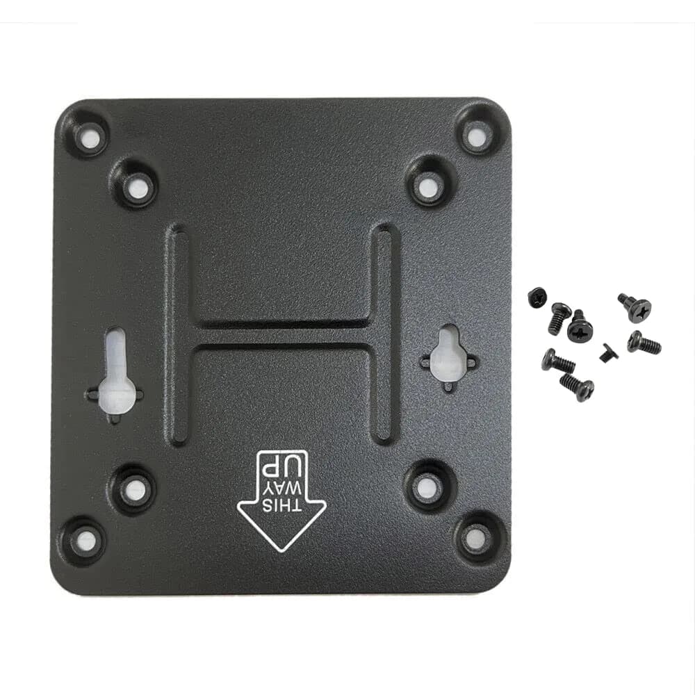 Zahara VESA Mount Bracket for Intel NUC 4-13th | Compatible with 75*75MM & 100*100MM (enables monitor mounting, sturdy & easy install) — Black