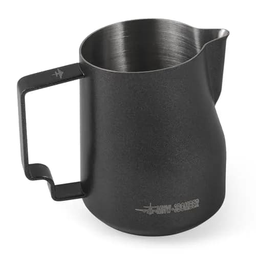 MHW-3BOMBER Turbo Milk Frothing Pitcher 450ml (15.2oz) Matte Black | Barista Latte Art Stainless Steel Jug thumbnail 1