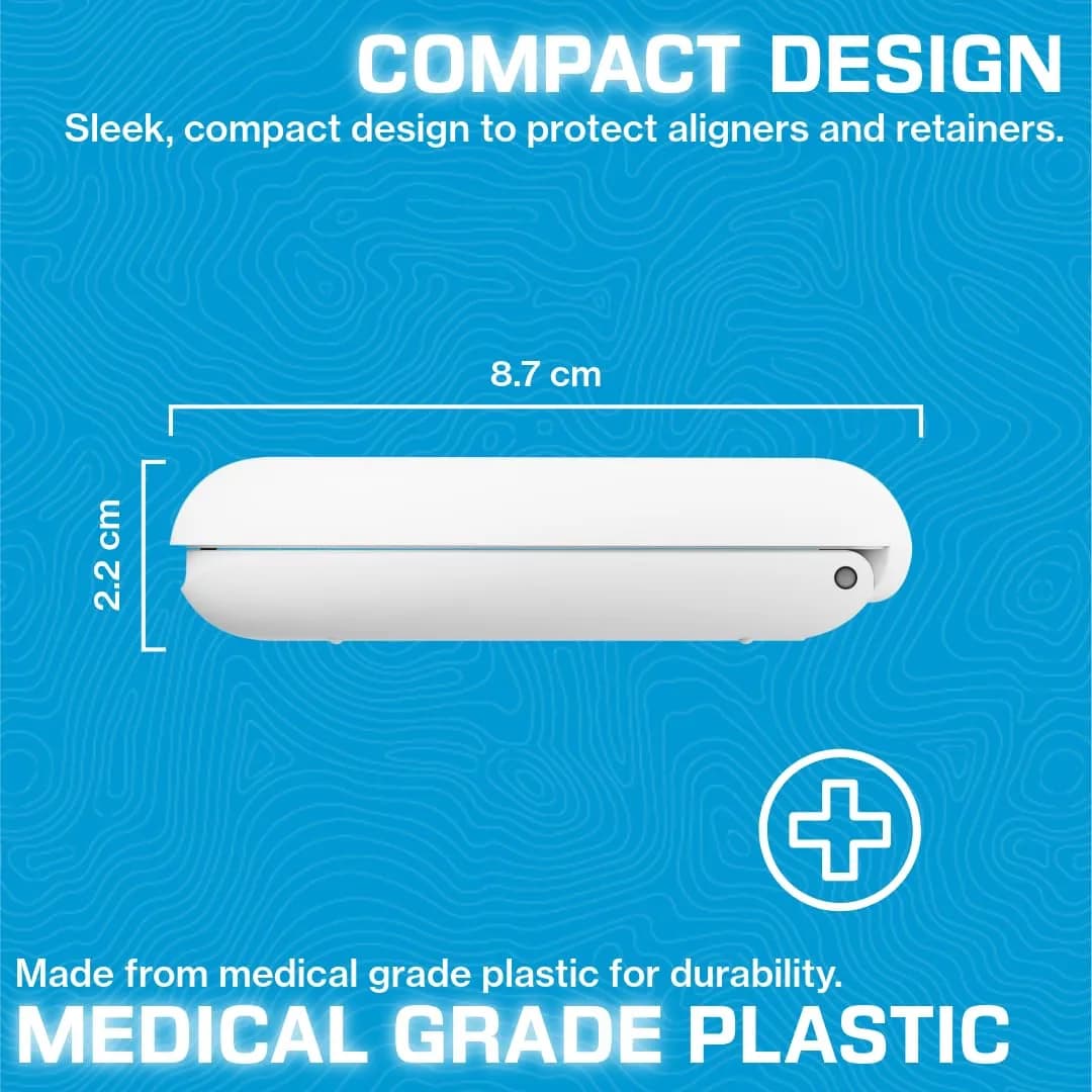 INVISALIGN White Aligner and Retainer Case | Medical-Grade Thermoplastic, Magnetic Closure, Ventilated Design - view 4