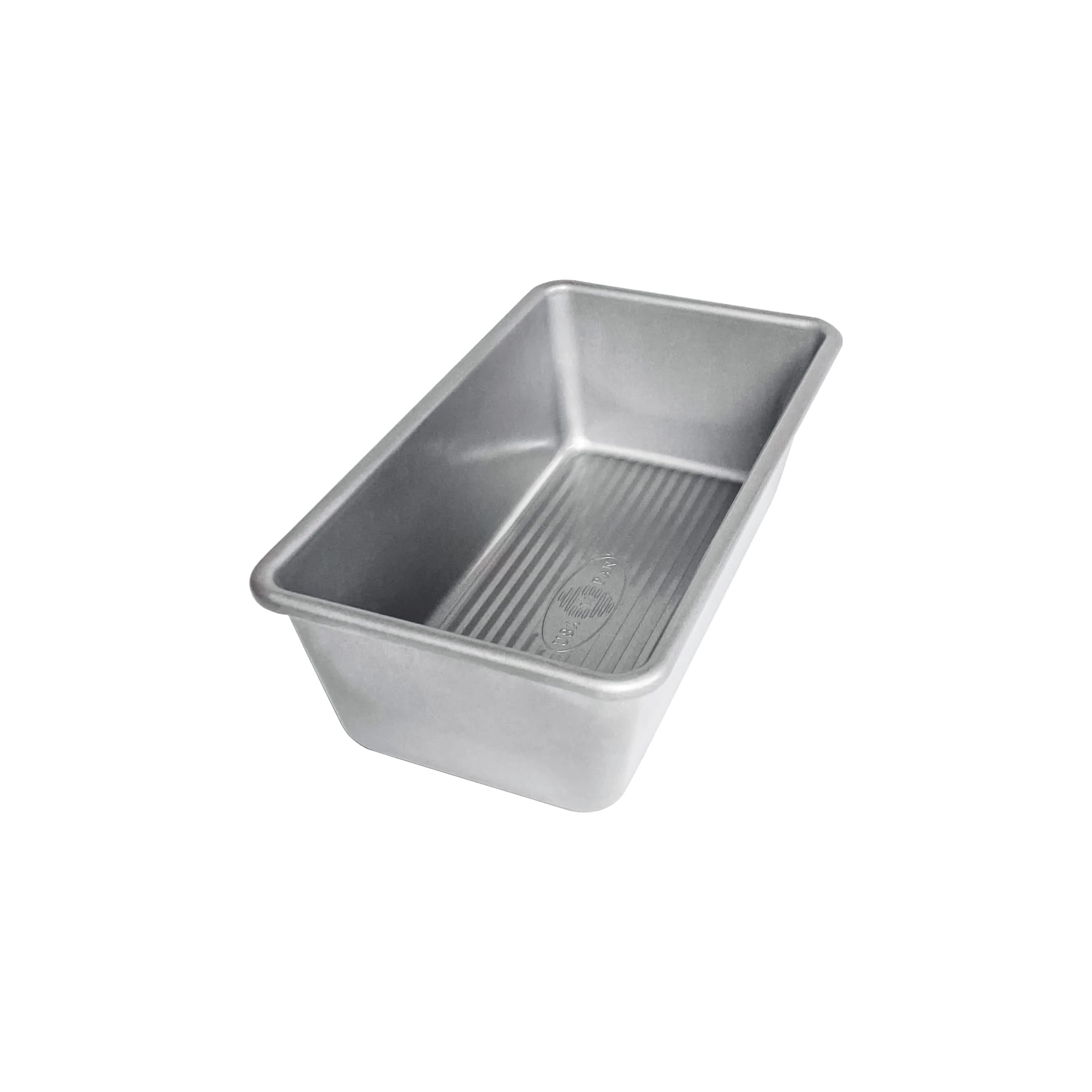 USA Pan Seamless Nonstick Standard Bread Loaf Pan 8.5 x 4.5 x 2.75 inches (21.6 x 11.4 x 7 cm) | 1 lb Capacity for Yeast Breads & Cakes — Aluminized Steel