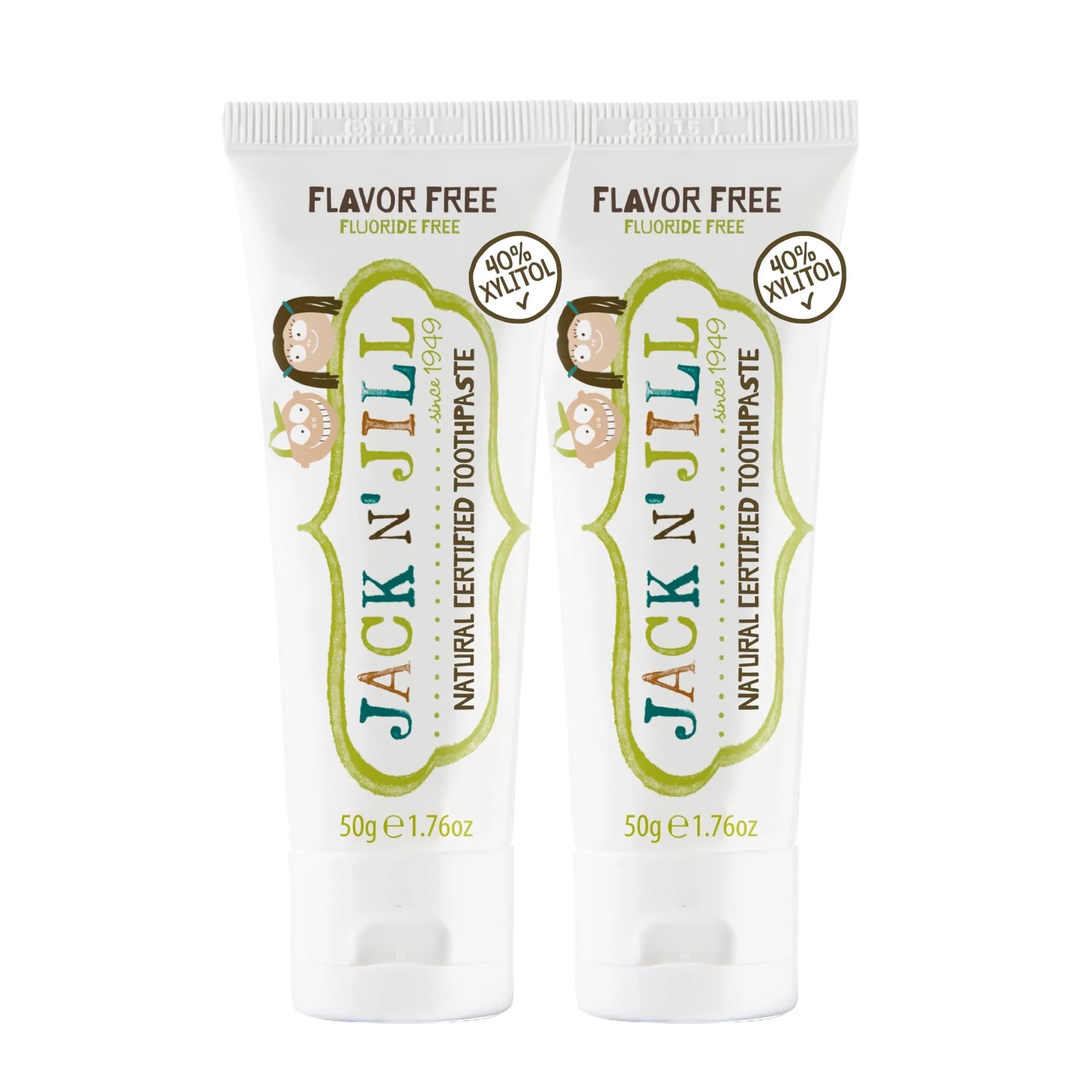 Jack N' Jill Kids Toothpaste, Fluoride Free, Flavor Free | Gentle, Natural Oral Care for Babies & Kids