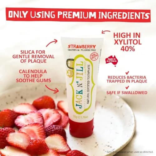 Jack N' Jill Kids Toothpaste, Fluoride Free, Flavor Free | Gentle, Natural Oral Care for Babies & Kids thumbnail 3