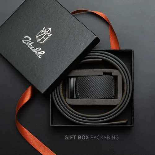 Zitahli Ratchet Belts for Men, Adjustable Leather Belt for Dress & Casual, Hiding Tail-Trim, 46"-52" | Precise Fit & Premium Quality thumbnail 5