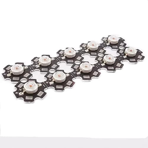 Cleiscry 10 pcs High Power LED Chip 3W Yellow 590nm | 50,000 Hours Life, Wide Application thumbnail 1