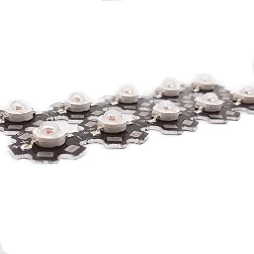 Cleiscry 10 pcs High Power LED Chip 3W Yellow 590nm | 50,000 Hours Life, Wide Application thumbnail 2