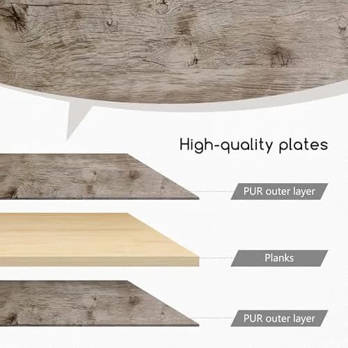 Jerry & Maggie Desktop Organizer Shelf 23.4in x 6in x 14in | Multi-Functional Wooden Desk Rack thumbnail 4