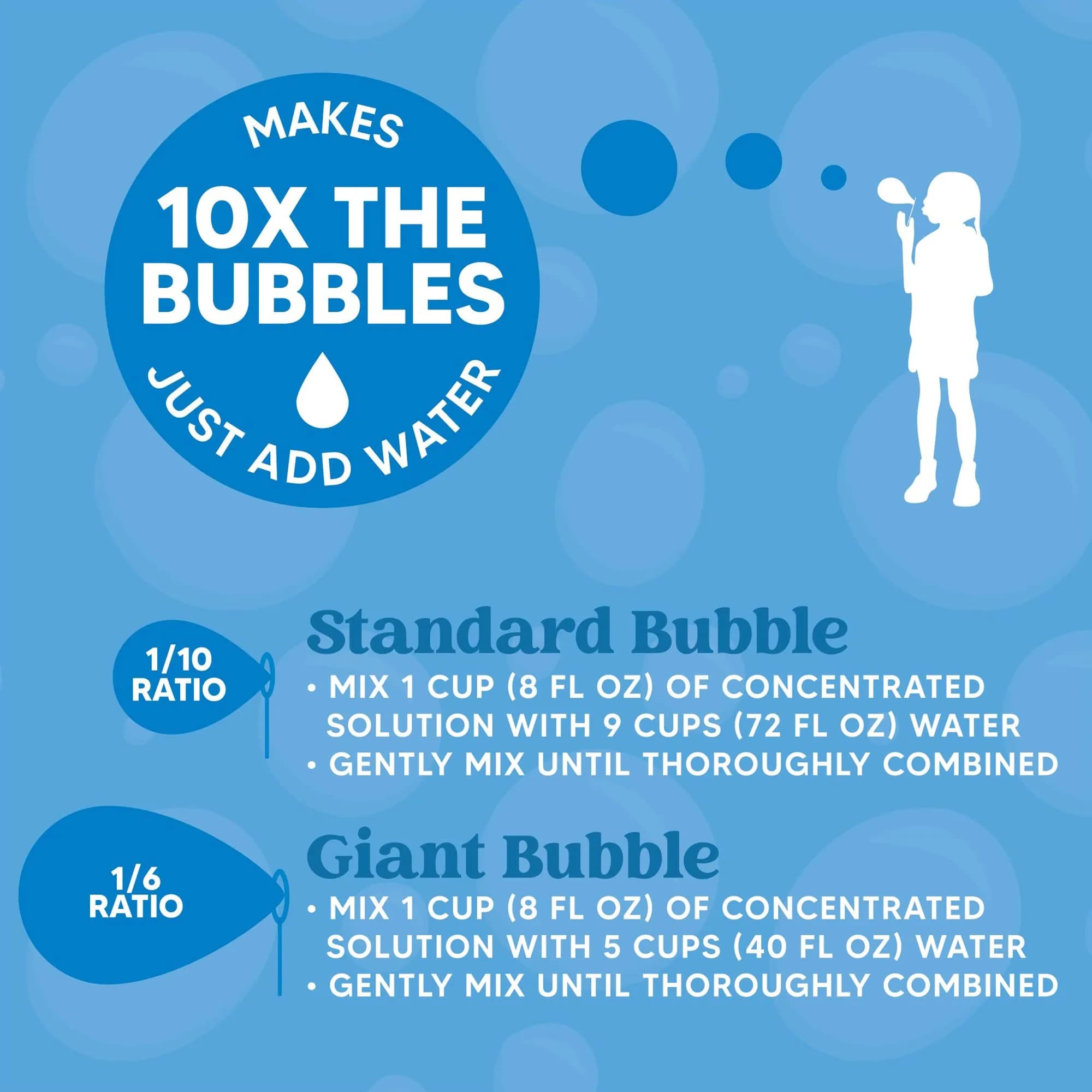 JOYIN Concentrated Bubble Solution 32 oz (946ml) | Makes up to 2.5 Gallons, Non-Toxic, Child Safe - view 6
