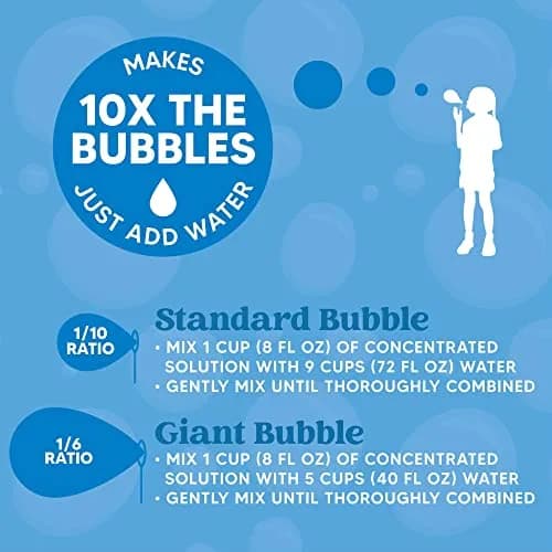 JOYIN Concentrated Bubble Solution 32 oz (946ml) | Makes up to 2.5 Gallons, Non-Toxic, Child Safe thumbnail 6