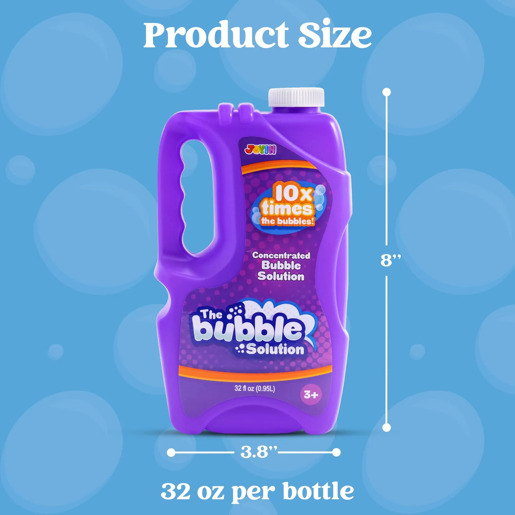 JOYIN Concentrated Bubble Solution 32 oz (946ml) | Makes up to 2.5 Gallons, Non-Toxic, Child Safe - view 7