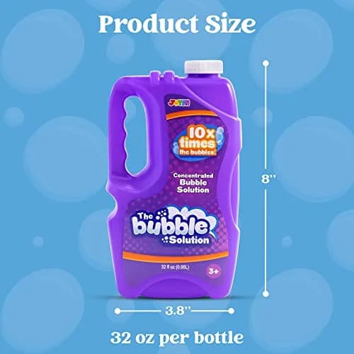 JOYIN Concentrated Bubble Solution 32 oz (946ml) | Makes up to 2.5 Gallons, Non-Toxic, Child Safe thumbnail 7