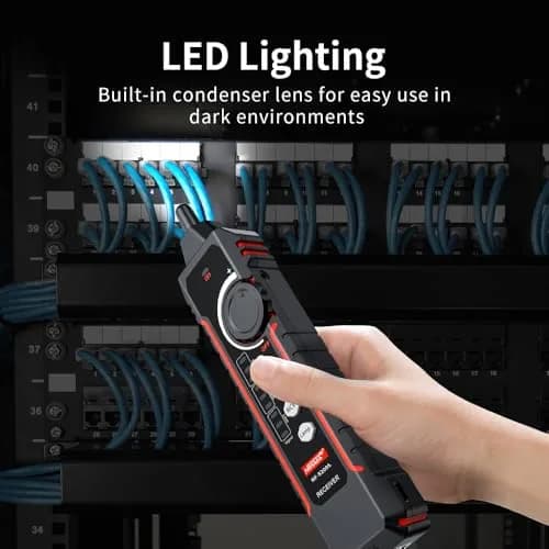 NOYAFA NF‑8209S Network Cable Tester – Ethernet & PoE Detection, Cable Length & Voltage Test, Port Flashing, Anti-Interference Modes (500m) thumbnail 7