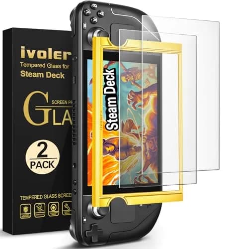 ivoler Matte Anti-Glare Screen Protector for Steam Deck OLED/LCD 2-Pack | Full Coverage, Anti-Scratch, 9H Hardness thumbnail 1