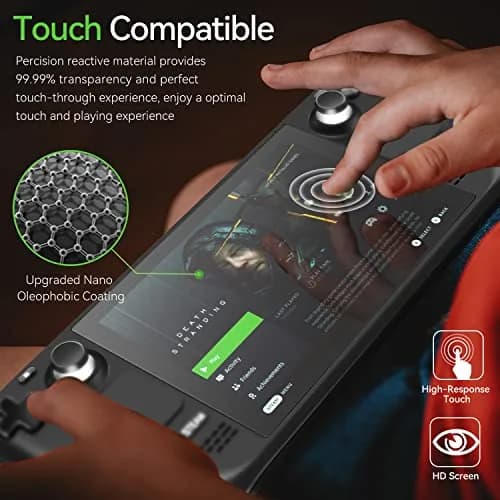 ivoler Matte Anti-Glare Screen Protector for Steam Deck OLED/LCD 2-Pack | Full Coverage, Anti-Scratch, 9H Hardness thumbnail 4
