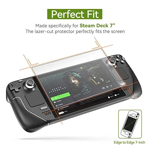 ivoler Matte Anti-Glare Screen Protector for Steam Deck OLED/LCD 2-Pack | Full Coverage, Anti-Scratch, 9H Hardness thumbnail 6