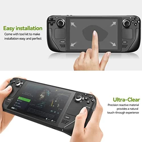 ivoler Matte Anti-Glare Screen Protector for Steam Deck OLED/LCD 2-Pack | Full Coverage, Anti-Scratch, 9H Hardness thumbnail 7