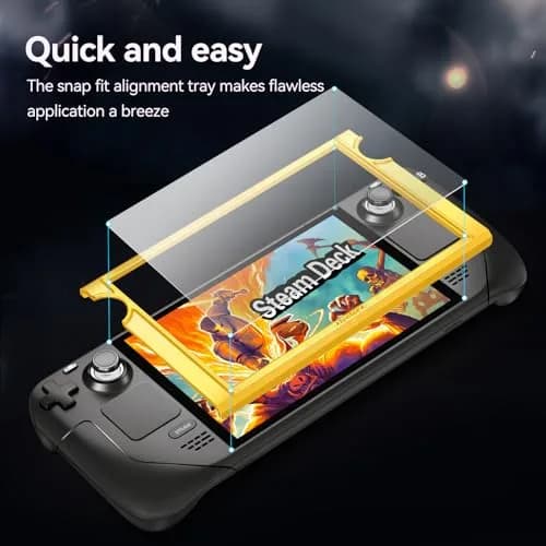 ivoler Matte Anti-Glare Screen Protector for Steam Deck OLED/LCD 2-Pack | Full Coverage, Anti-Scratch, 9H Hardness thumbnail 2