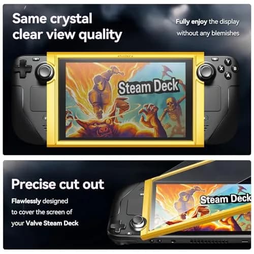 ivoler Matte Anti-Glare Screen Protector for Steam Deck OLED/LCD 2-Pack | Full Coverage, Anti-Scratch, 9H Hardness thumbnail 3