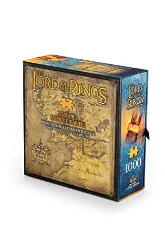 The Noble Collection Lord of The Rings Map of Middle Earth Puzzle | 1000 Piece Jigsaw with Exquisite Detail (60 x 60 cm) thumbnail 3