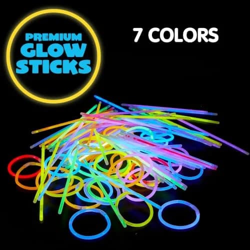 JOYIN 1000 Pcs Glow Sticks Bulk Party Pack | 8-Inch, 7 Colors, 6-Hour Glow, Kid-Safe thumbnail 2