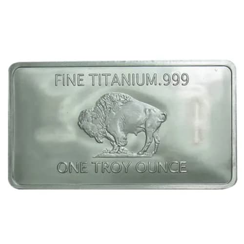 Unique Metals 1 Troy Ounce (31.1 g) Pure Titanium Bar Paperweight | Authentic USA Import with COA thumbnail 4