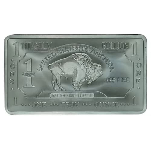 Unique Metals 1 Troy Ounce (31.1 g) Pure Titanium Bar Paperweight | Authentic USA Import with COA thumbnail 3