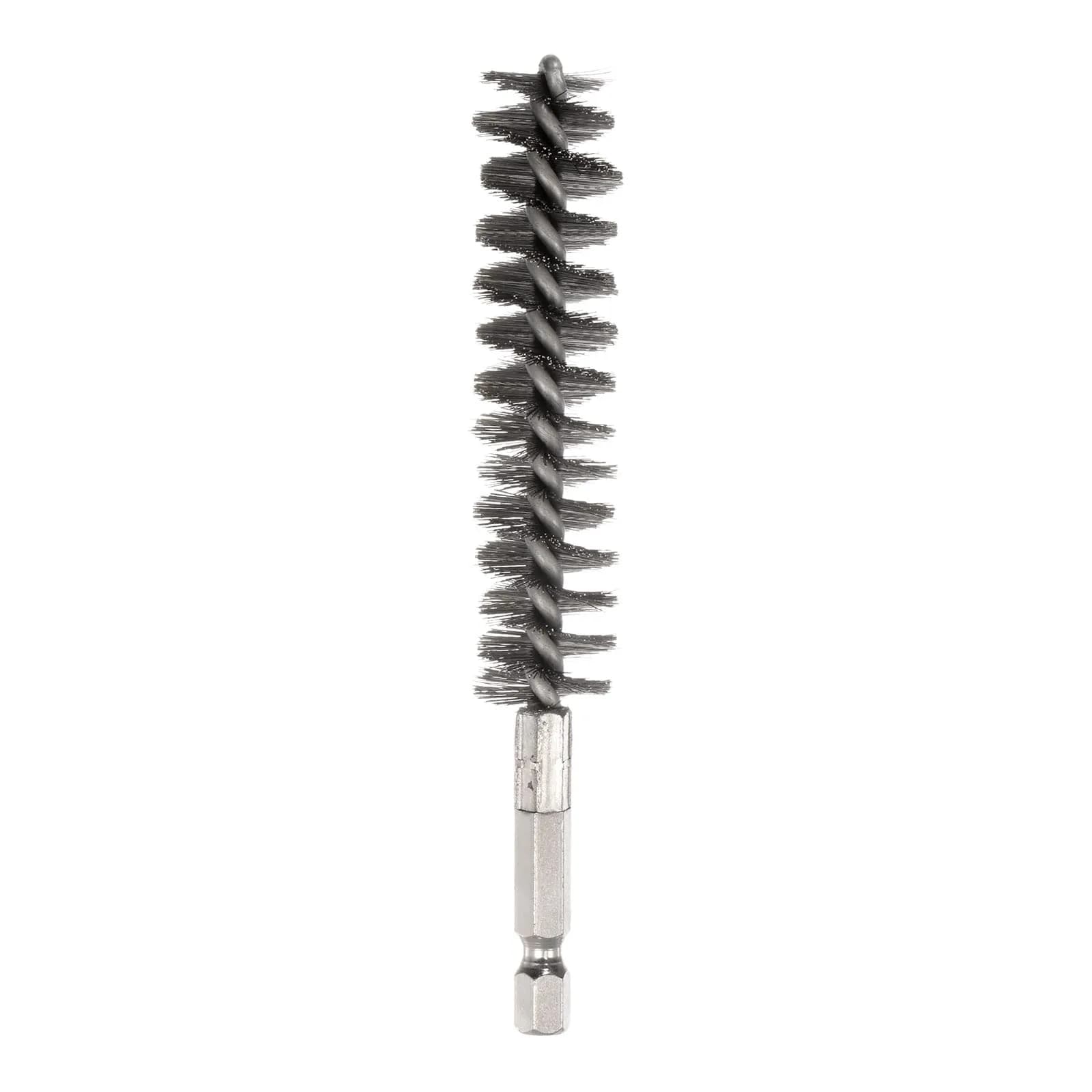 HARFINGTON Stainless Steel Bore Brush 17mm (0.67 Inch) Hex Shank | Rust & Dirt Removal Tool - main product image