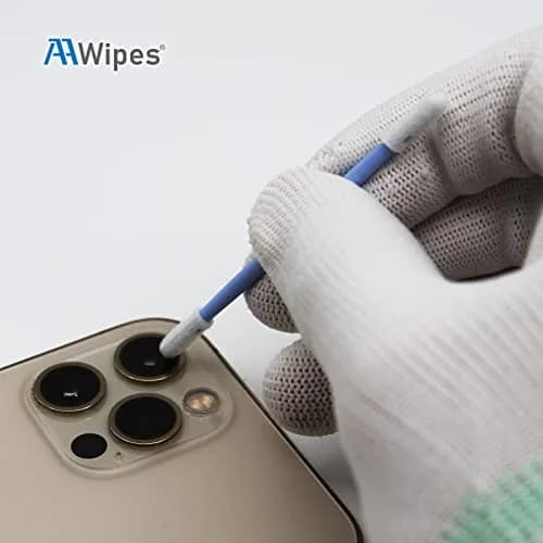 AAwipes 3" Foam Cleaning Swabs Double Ended with Round Heads 100pcs | Micro-precision, Absorptive, Solvent-Resistant thumbnail 7