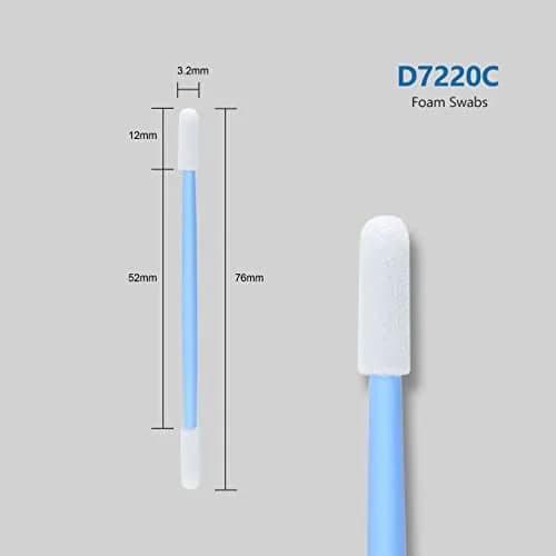 AAwipes 3" Foam Cleaning Swabs Double Ended with Round Heads 100pcs | Micro-precision, Absorptive, Solvent-Resistant thumbnail 2