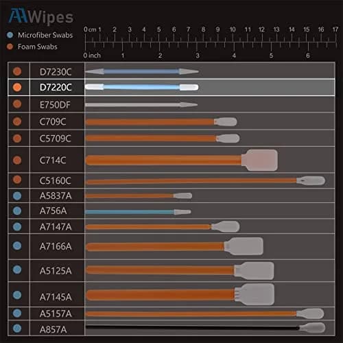 AAwipes 3" Foam Cleaning Swabs Double Ended with Round Heads 100pcs | Micro-precision, Absorptive, Solvent-Resistant thumbnail 3