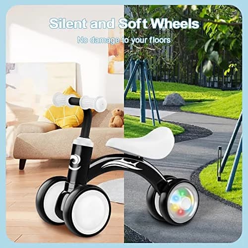 Gamfeiny Colorful Lighting Baby Balance Bike | 10-36 Months Toddler First Riding Toy thumbnail 6